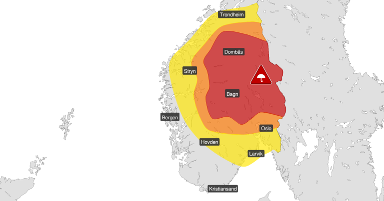 storm Hans, extreme weather, heavy rains, Scandinavia, Norway, disruptions, travel, natural catastrophe