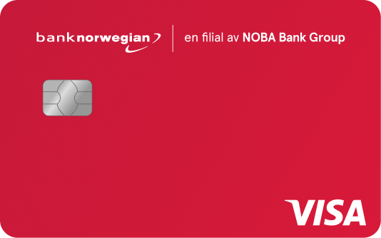 Tarjeta de crédito Visa de Bank Norwegian | localmarket.no